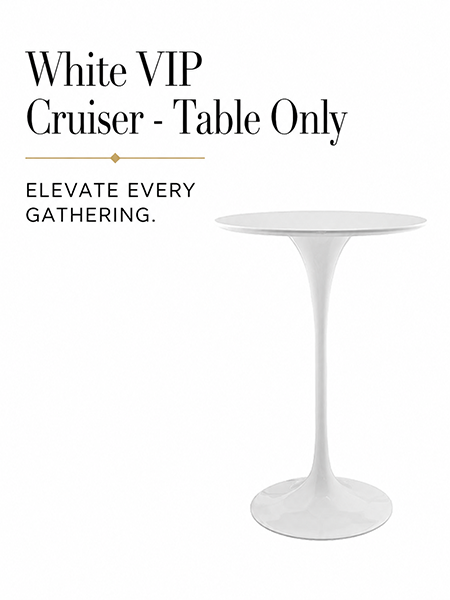 White Cruiser Table Rentals | Modern Cocktail & Event Tables | Event ...